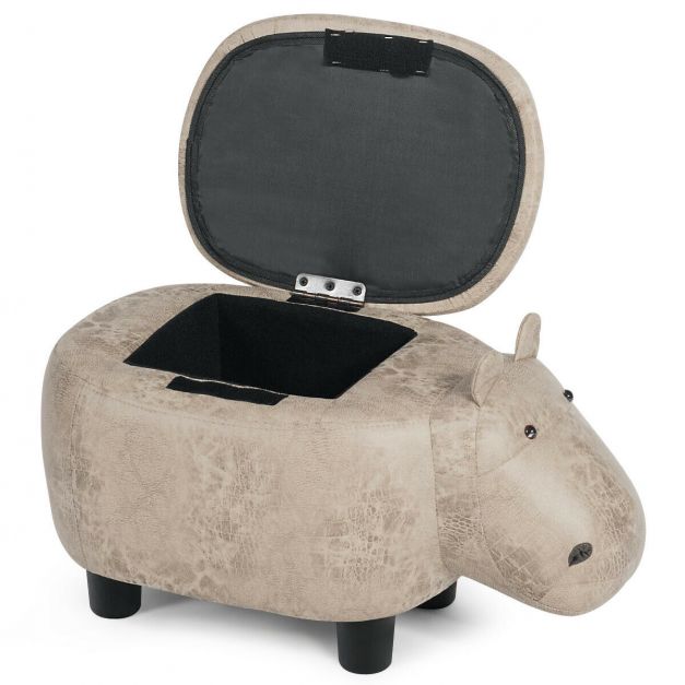 Upholstered Animal Shaped Ottoman Foot Stool - Costway