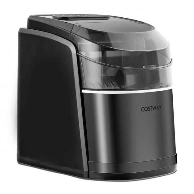 Portable Countertop Ice Maker with Ice Scoop and Basket Costway