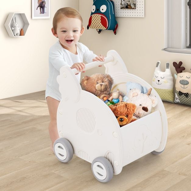 Baby Walker Push Toy 4-Wheel Toddler Toy Cart Elephant Shape Baby Walker Push Toy 4-Wheel Toddler Toy Cart Elephant Shape