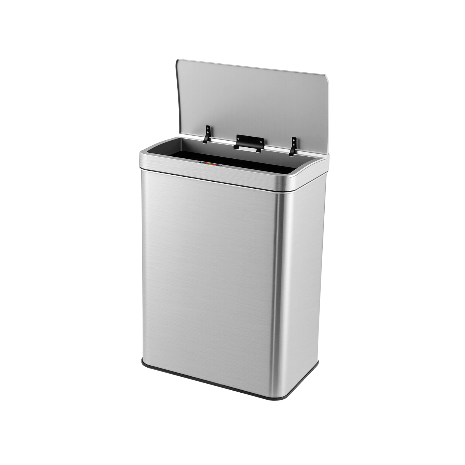 Costway Silver 53L Automatic Trash Can With Lid