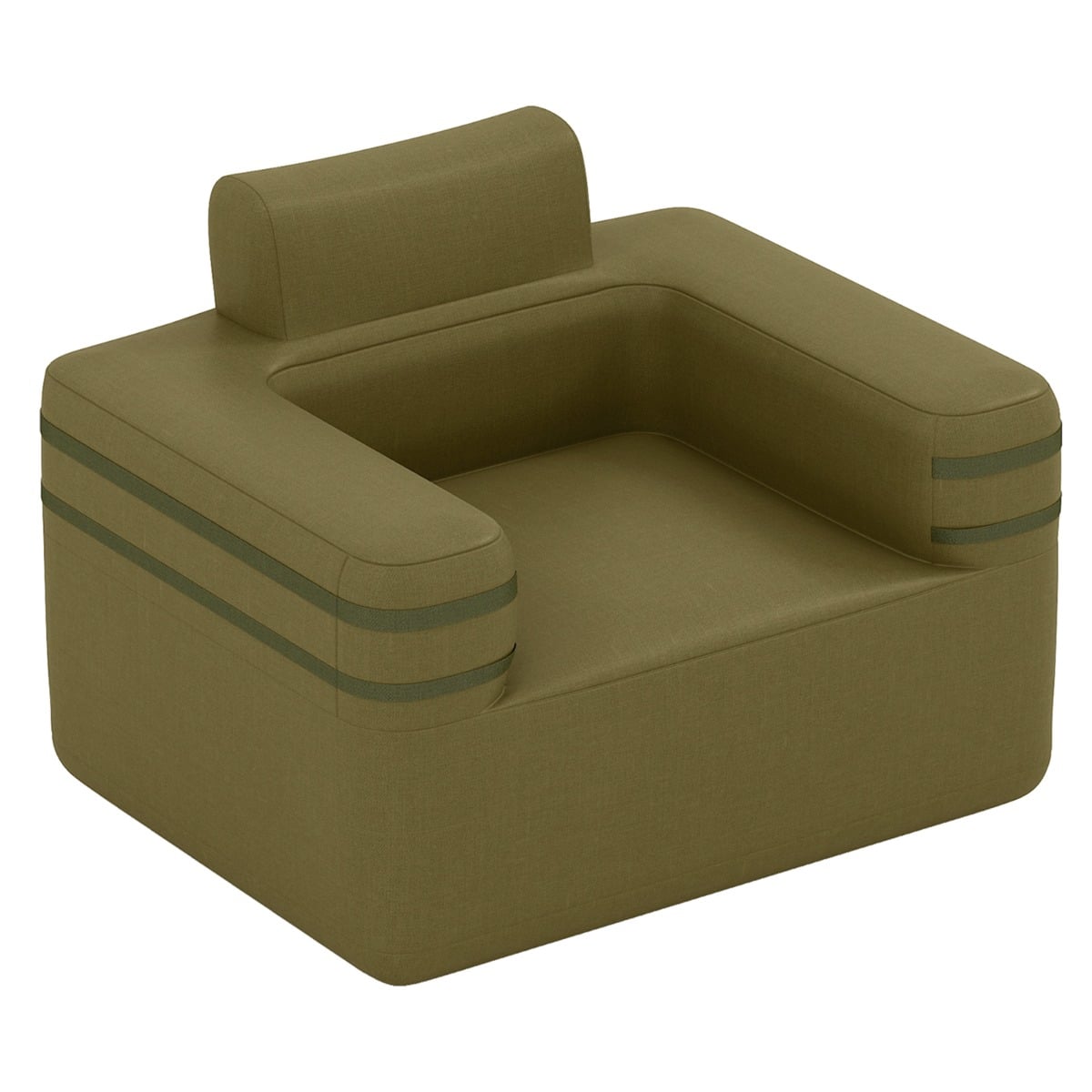 Costway Green Inflatable Camping Chair Portable Sofa Chair With Built-In Air Pump