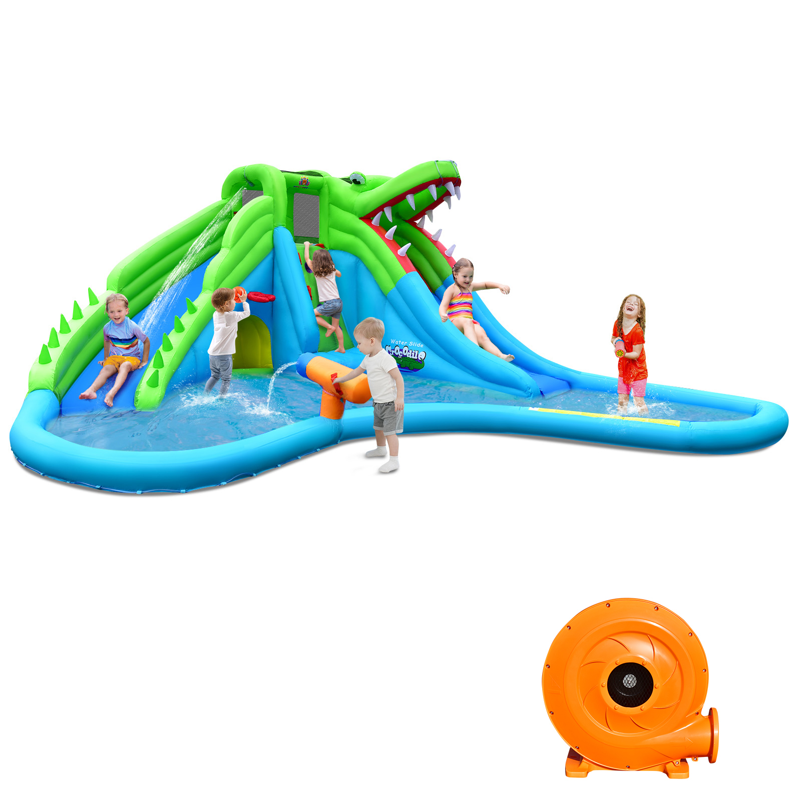 Giant 7 In 1 Inflatable Bounce House with 780W Air Blower