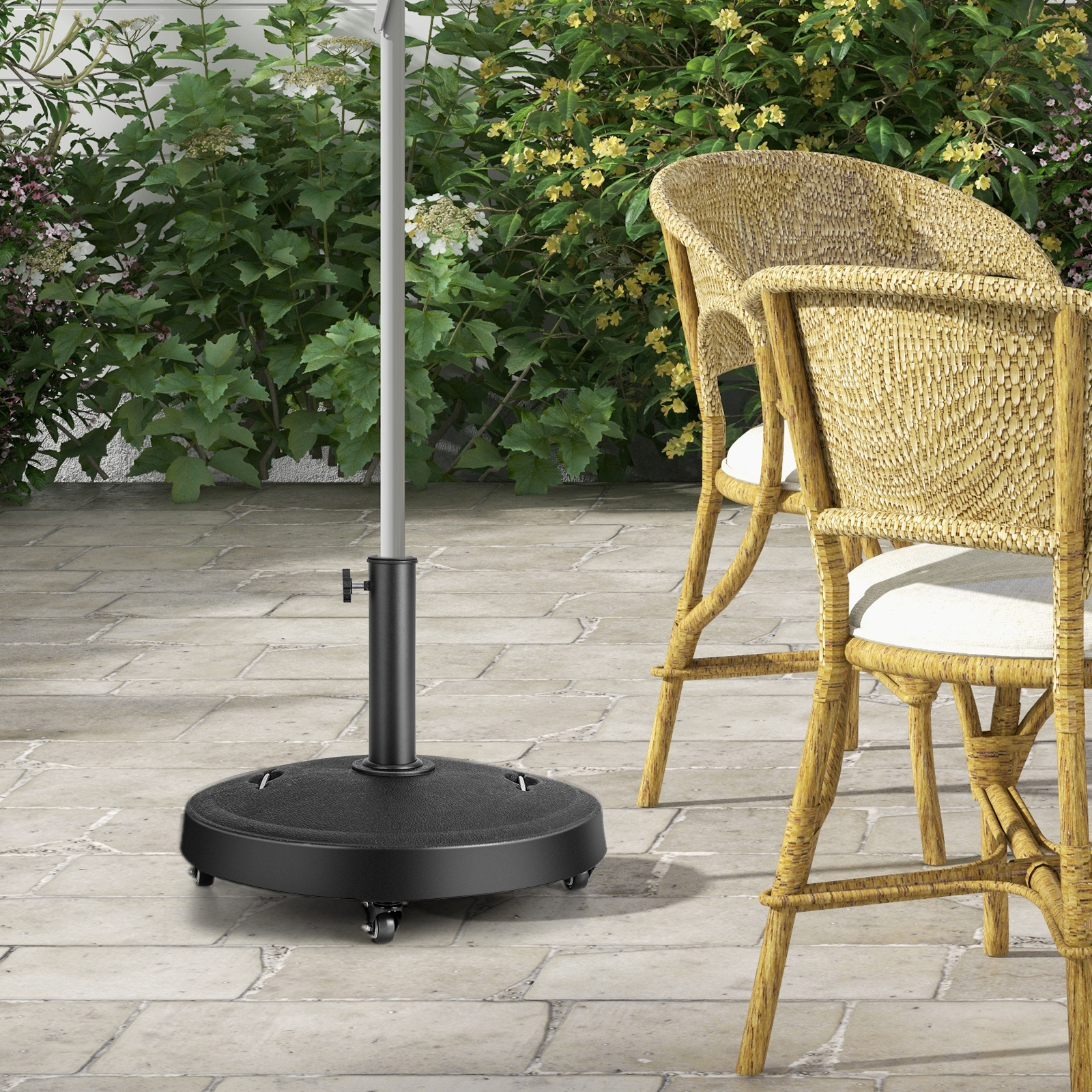 Base for beach umbrella Aktive Black 3,8 cm 19 Kg
