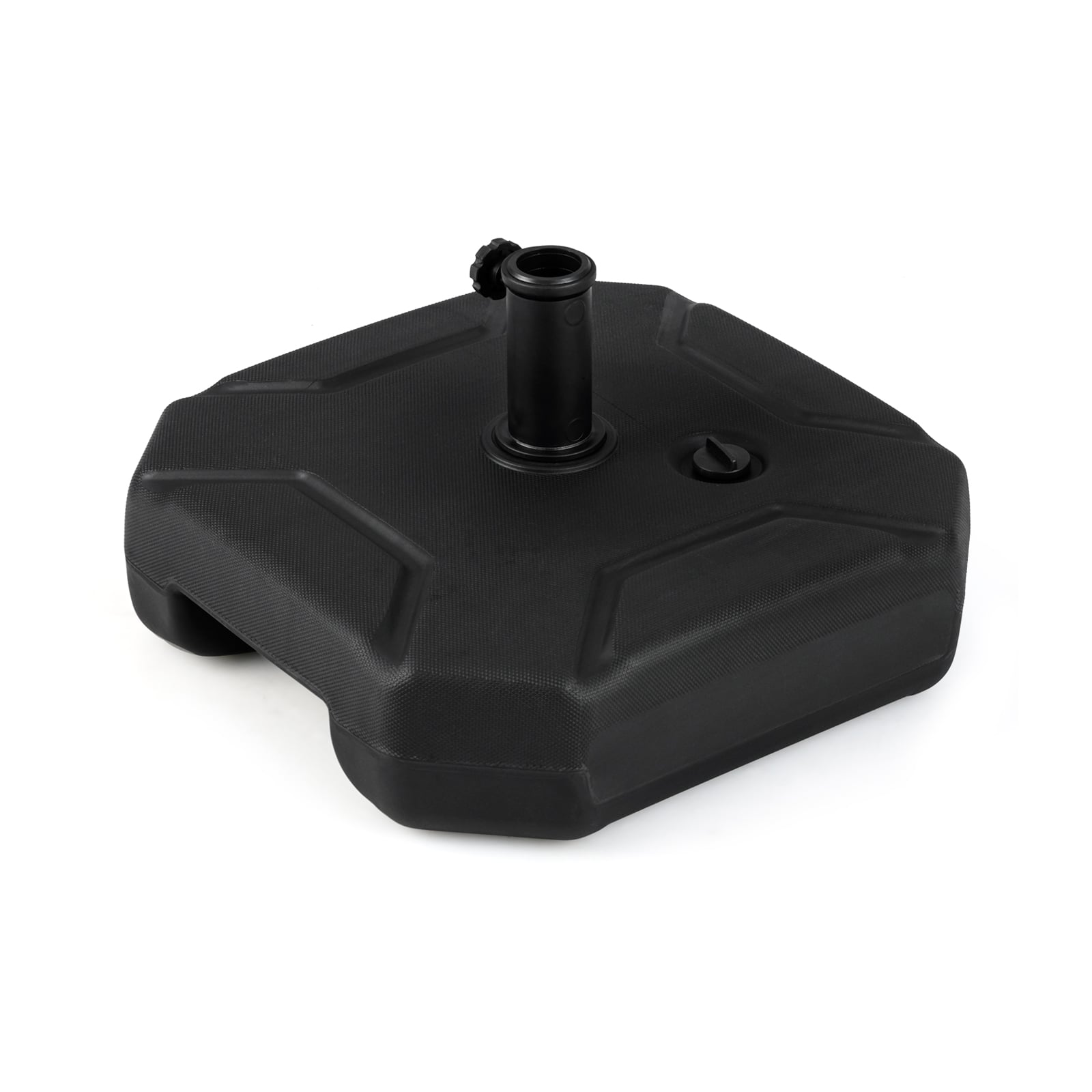 Costway Black 45 Cm Fillable Umbrella Base 40 Kg Heavy-Duty Patio Umbrella Stand