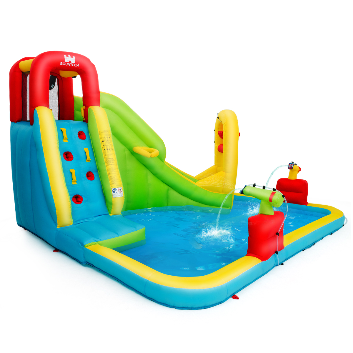 Inflatable Waterslide with Blower and Carrying Bag, for Outdoor Summer Fun
