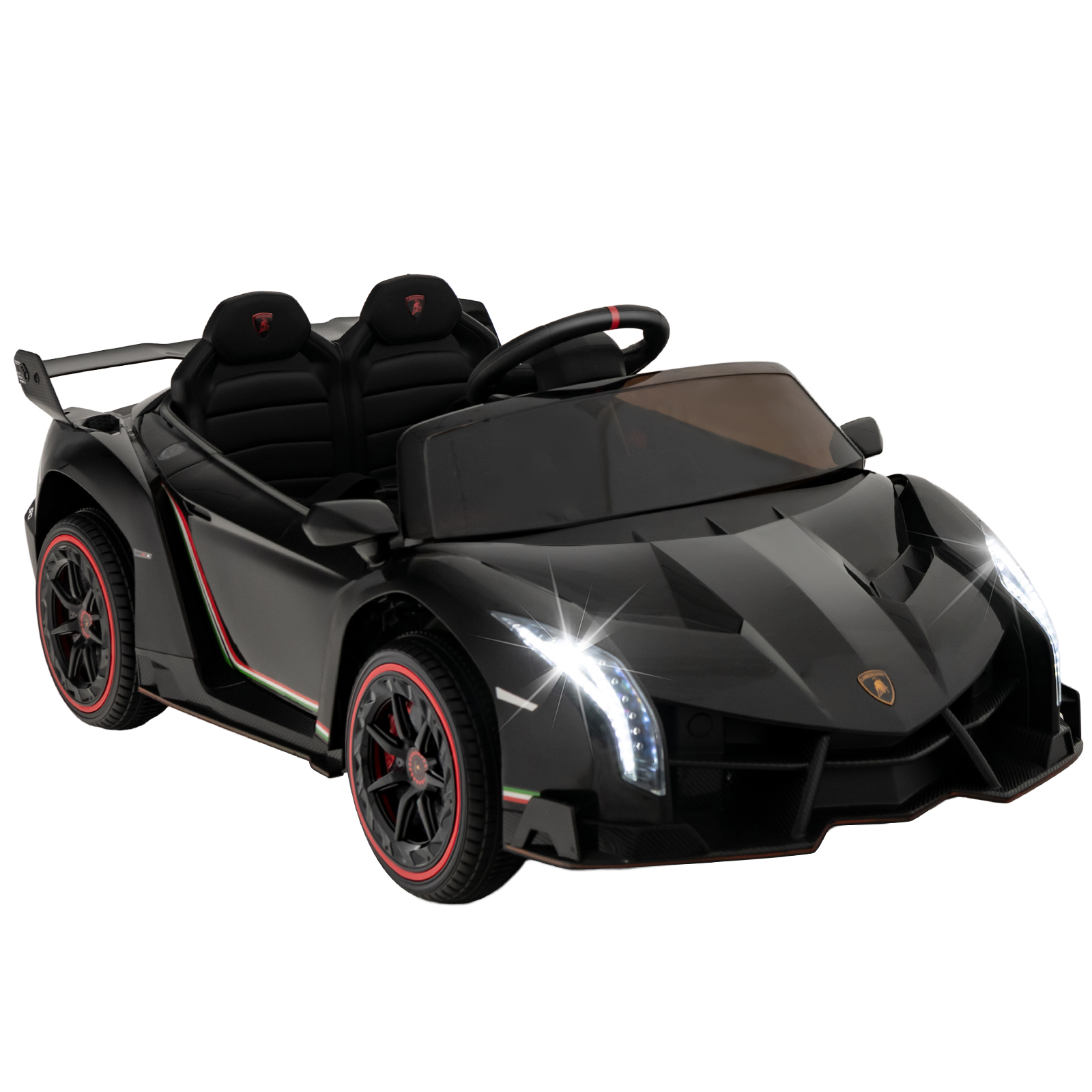 Licensed Lamborghini 4WD Kids Ride-on Sports Car-Black