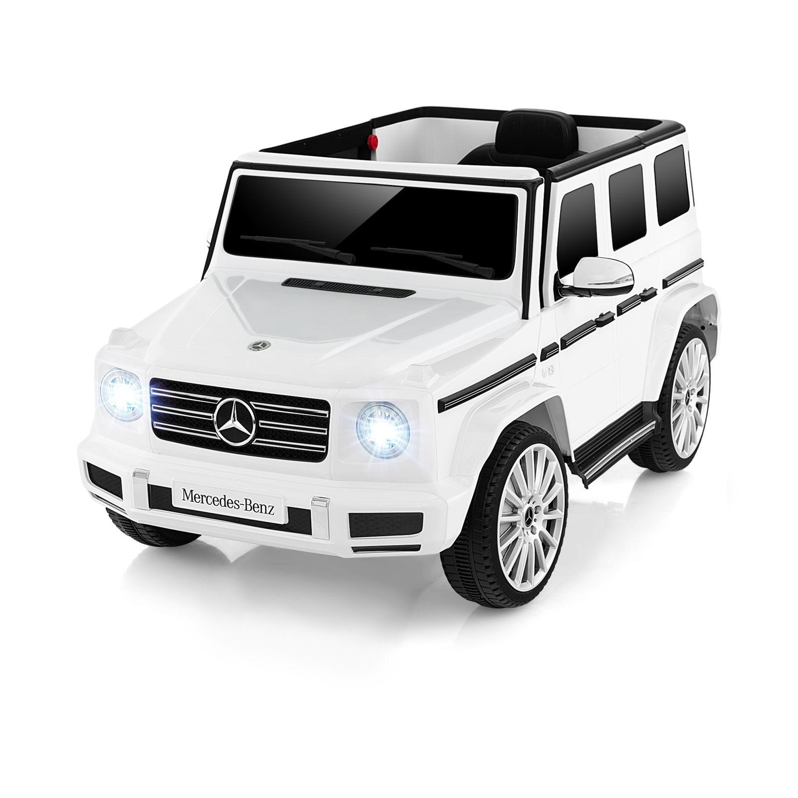 12V Licensed Mercedes-Benz Kids Ride-on Car with Remote Control-White