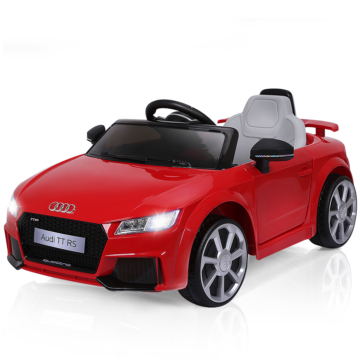 Licensed Audi TTRS 12V Battery-Powered Vehicle with 2 Motors MP3 music-Red