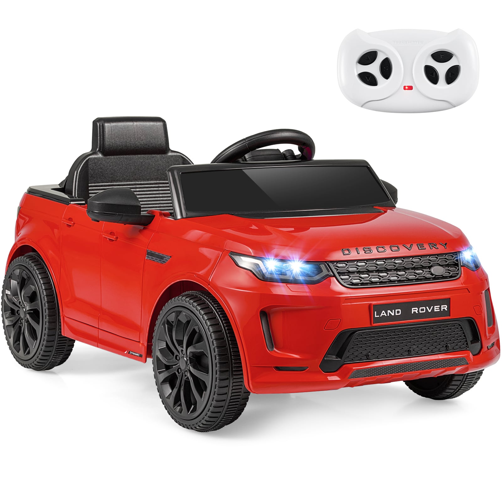 Costway Red 12V Ride On Car With Remote Control And Music Licensed Land Rover