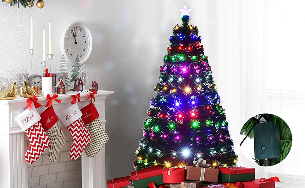 Multi-coloured Fibre Optic Christmas Tree1