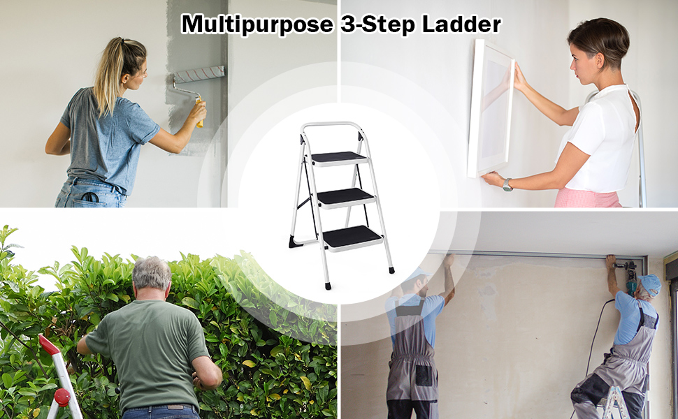 3-Tread Step Ladder