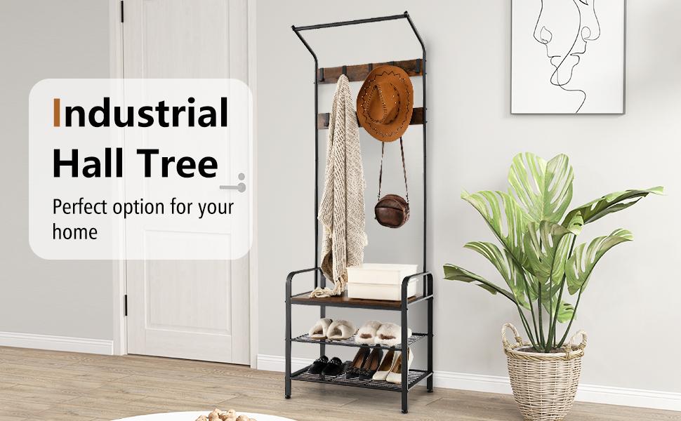Industrial Shoe Bench Storage Shelf