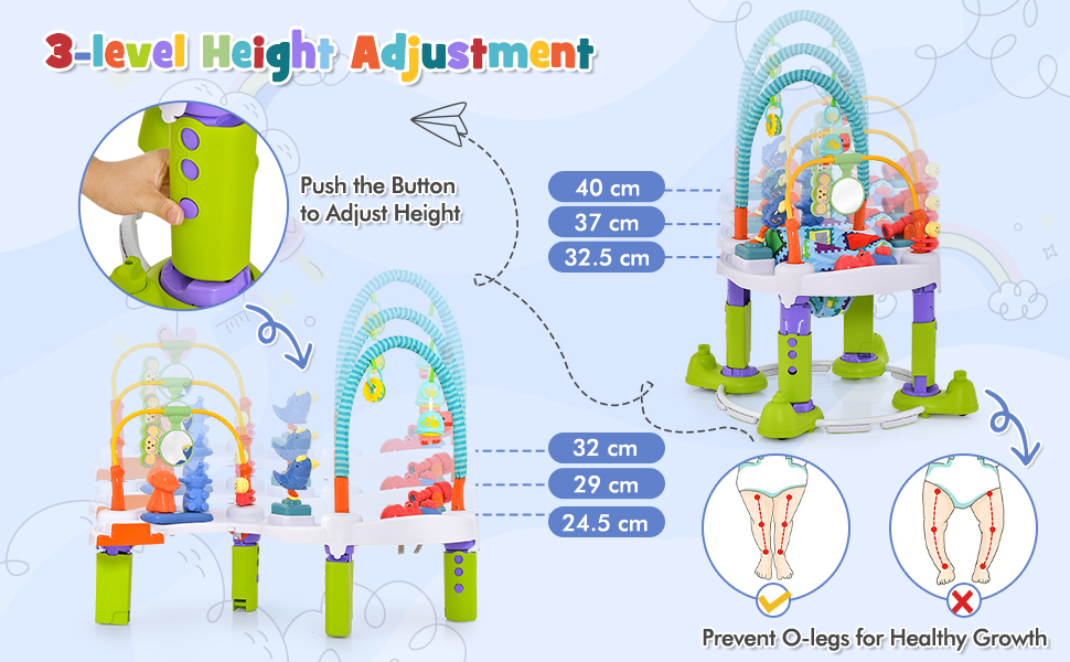 4-in-1 Baby Bouncer Activity Center