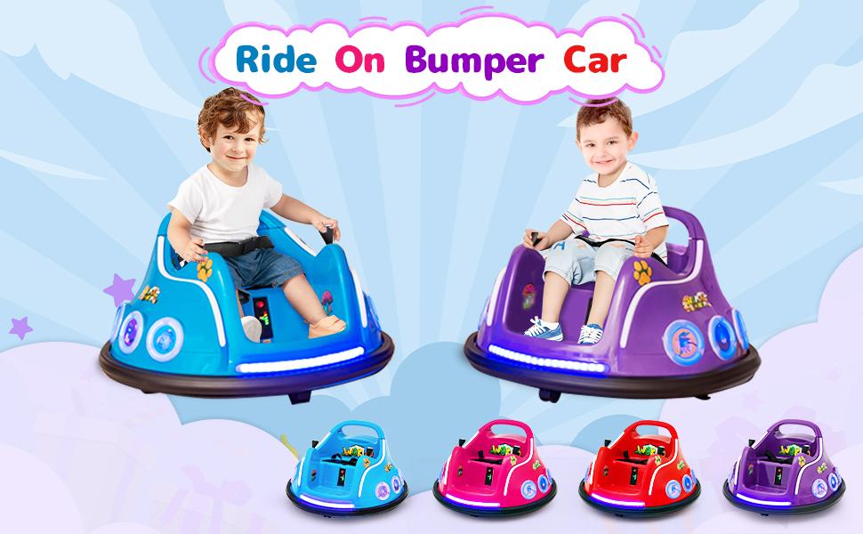 Electric Bumper Car with 360° Spin and Remote Control