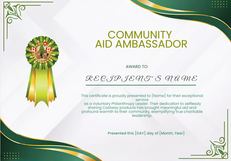 Community Aid Ambassador Certificate